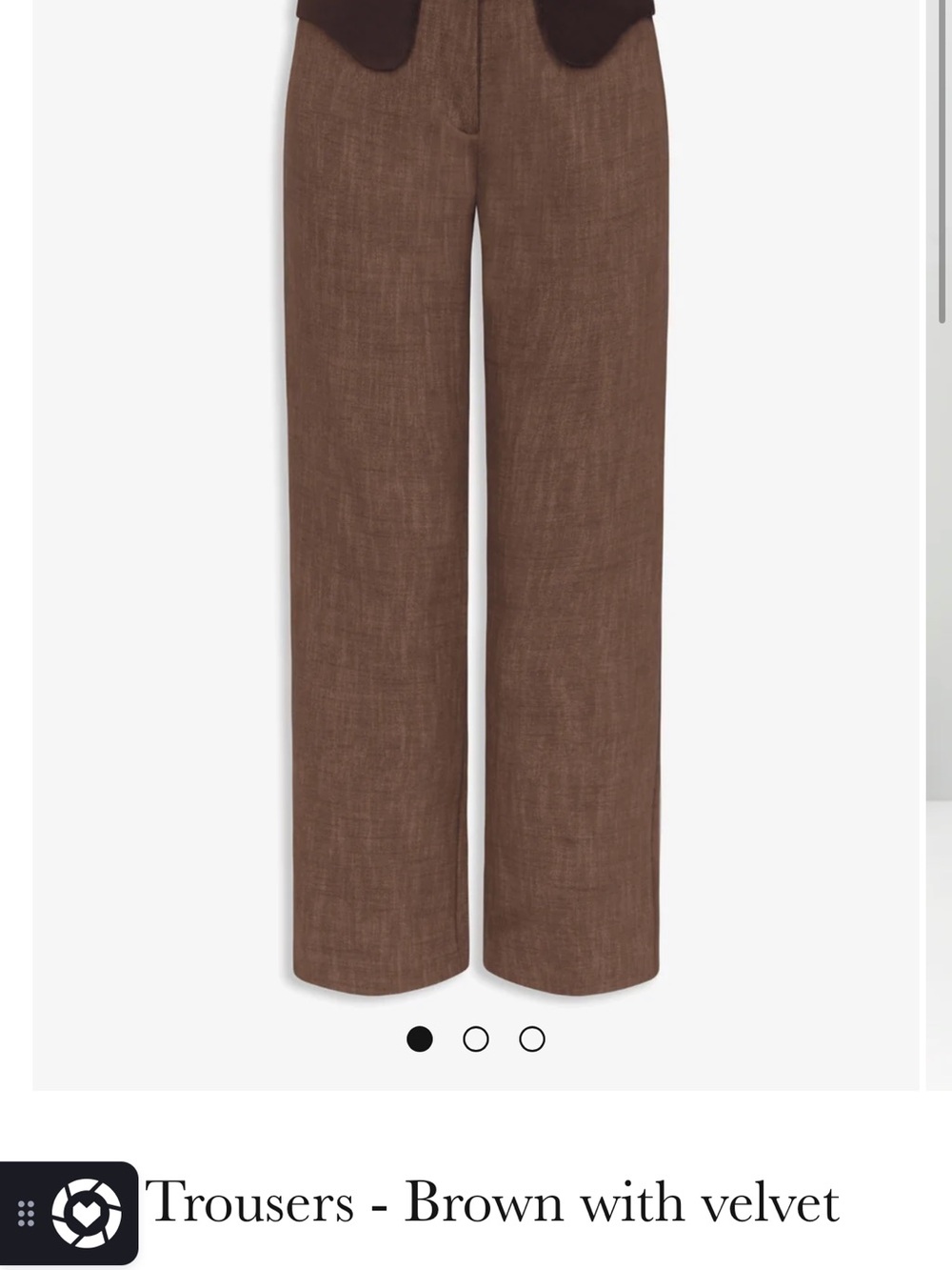Destree brown trouser size 34